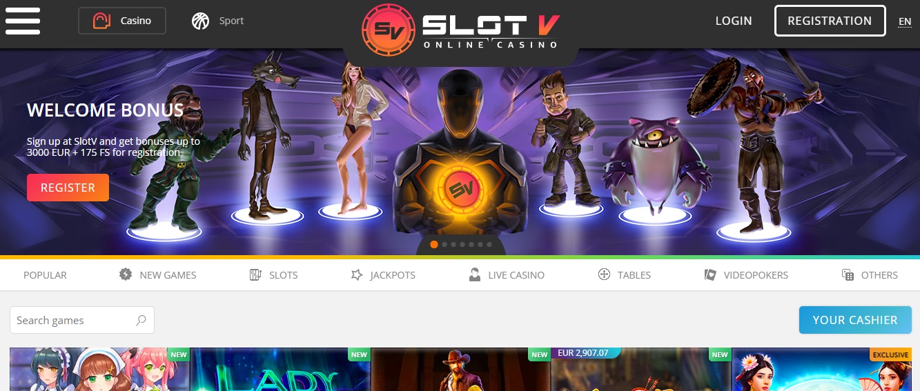 Features of Slot V Casino