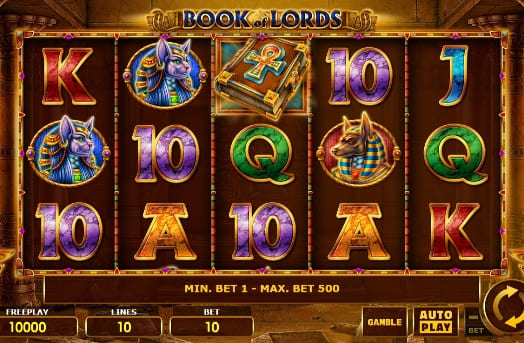 Description of the Book of Lords slot machine
